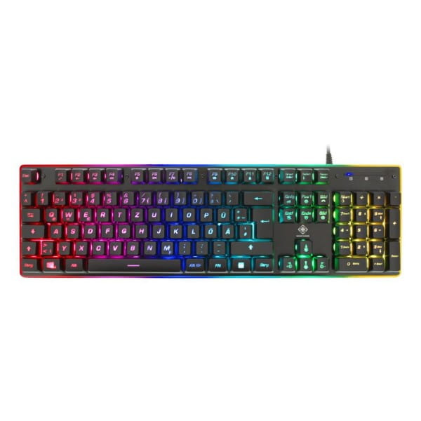 Gaming Tastatur (Membran, Aluminium, RGB Hintergrundbeleuchtung, Anti-Ghosting, Floating Cap Design) B-Ware