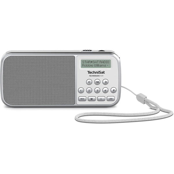 Techniradio RDR portables DAB+/UKW-Taschenradio mit LED-Taschenlampenfunktion