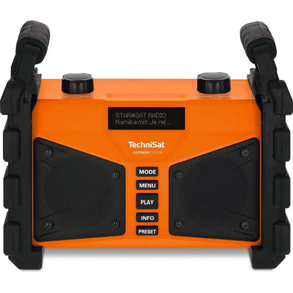 TechniSat DIGITRADIO 230 OD, mobiles DAB+/UKW-Baustellenradio mit Akku und Bluetooth-Audiostreaming Bild 1