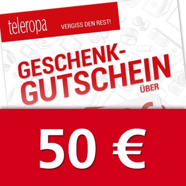 50 Euro teleropa Geschenkkarte