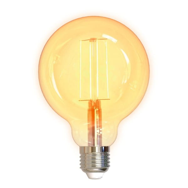 Smarte LED Lampe E27 Filamentbirne TUYA System 95mm und 5,5 Watt